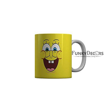 Funkydecors 3D Face Cartoon Ceramic Mug 350 Ml Multicolor Mugs