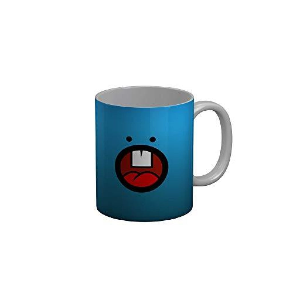 Funkydecors 3D Face Cartoon Ceramic Mug 350 Ml Multicolor Mugs