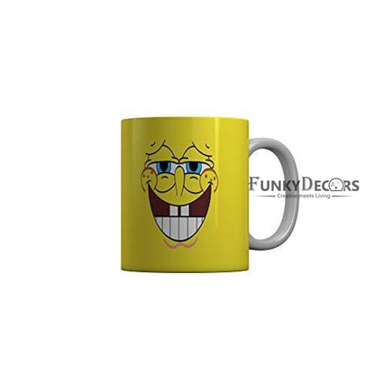 Funkydecors 3D Face Cartoon Ceramic Mug 350 Ml Multicolor Mugs