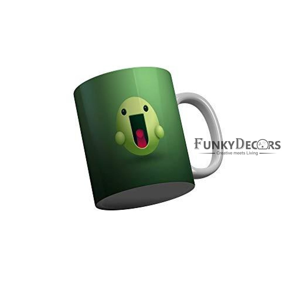 Funkydecors 3D Face Cartoon Ceramic Mug 350 Ml Multicolor Mugs