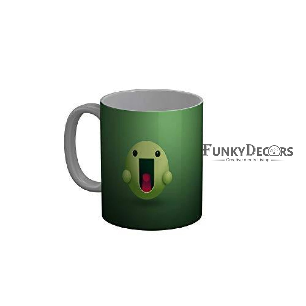 Funkydecors 3D Face Cartoon Ceramic Mug 350 Ml Multicolor Mugs