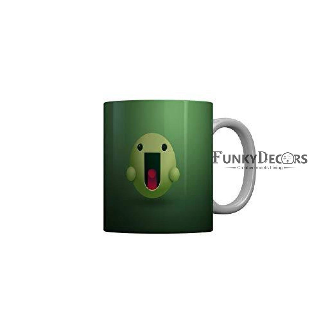Funkydecors 3D Face Cartoon Ceramic Mug 350 Ml Multicolor Mugs