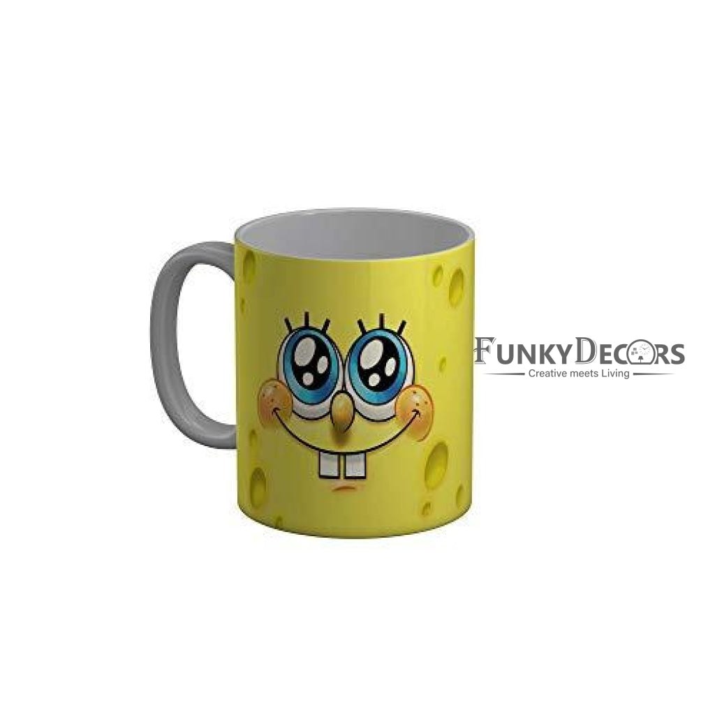 Funkydecors 3D Face Cartoon Ceramic Mug 350 Ml Multicolor Mugs