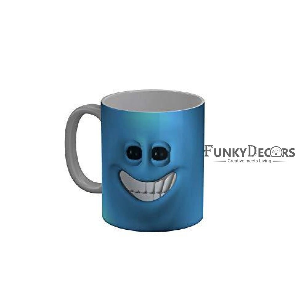 Funkydecors 3D Face Cartoon Ceramic Mug 350 Ml Multicolor Mugs