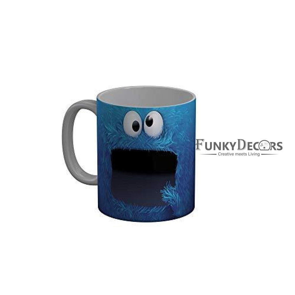 Funkydecors 3D Face Cartoon Ceramic Mug 350 Ml Multicolor Mugs