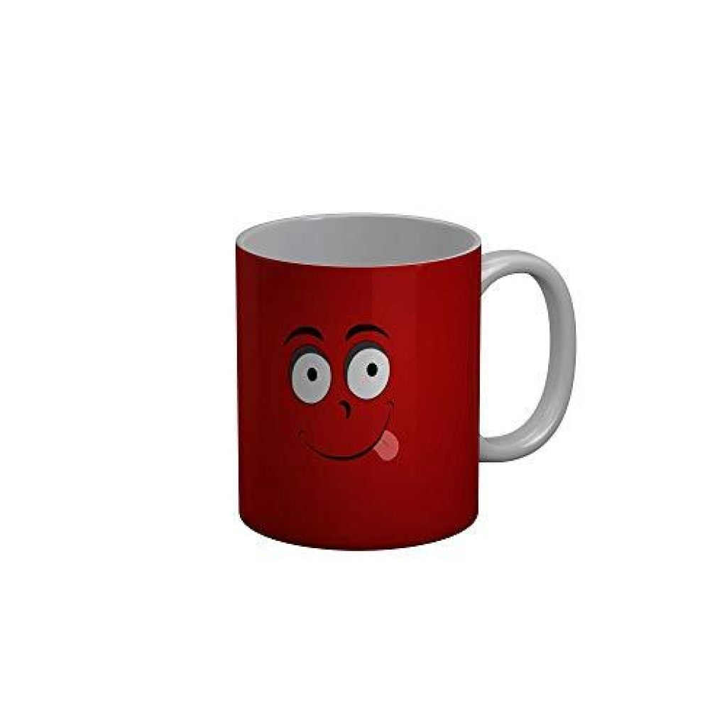 Funkydecors 3D Face Cartoon Ceramic Mug 350 Ml Multicolor Mugs
