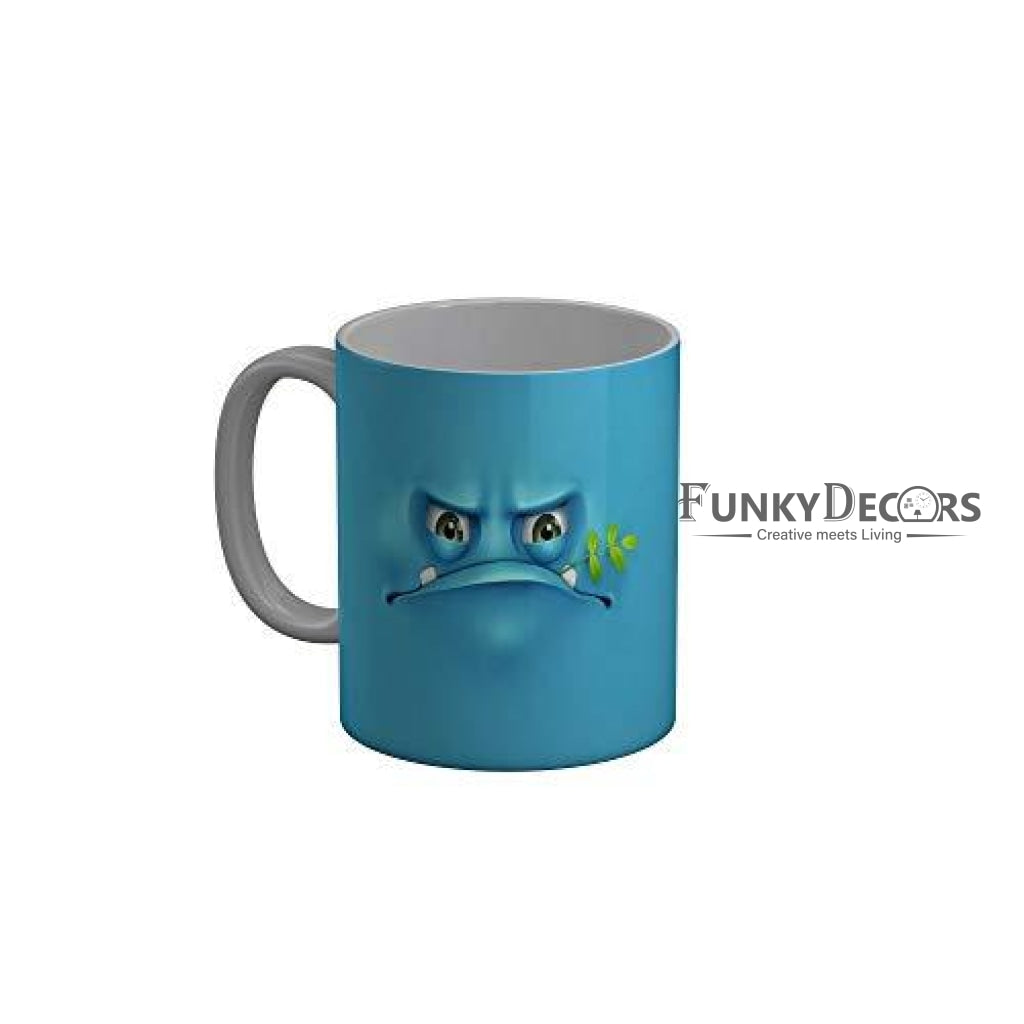 Funkydecors 3D Face Cartoon Ceramic Mug 350 Ml Multicolor Mugs