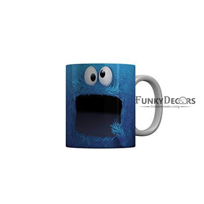 Funkydecors 3D Face Cartoon Ceramic Mug 350 Ml Multicolor Mugs