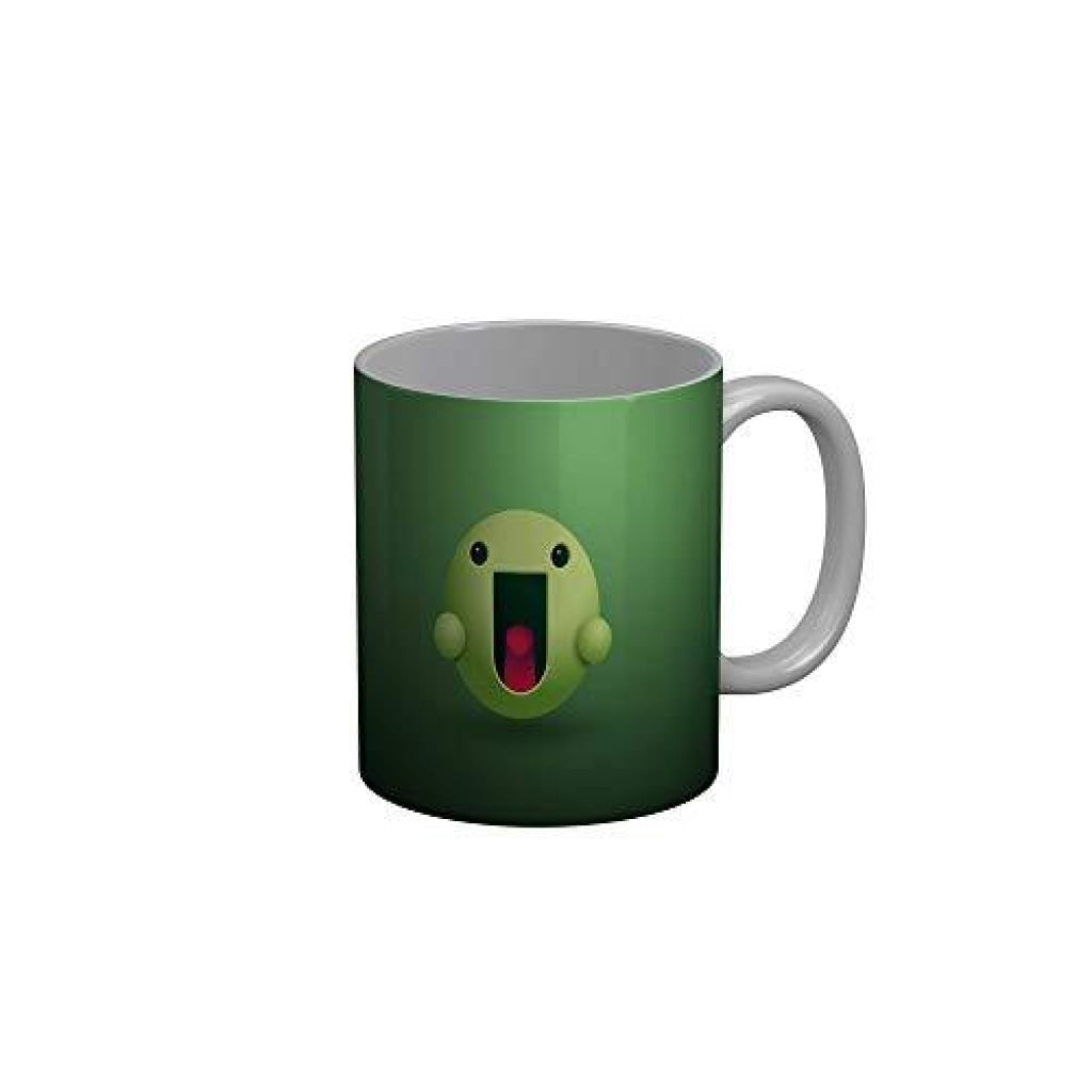 Funkydecors 3D Face Cartoon Ceramic Mug 350 Ml Multicolor Mugs