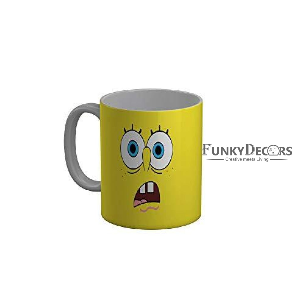 Funkydecors 3D Face Cartoon Ceramic Mug 350 Ml Multicolor Mugs