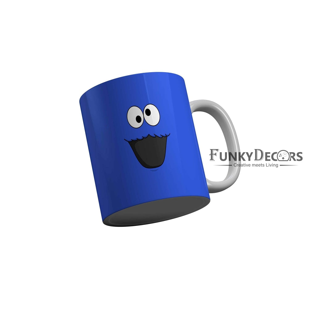 Funkydecors 3D Face Cartoon Ceramic Mug 350 Ml Multicolor Mugs
