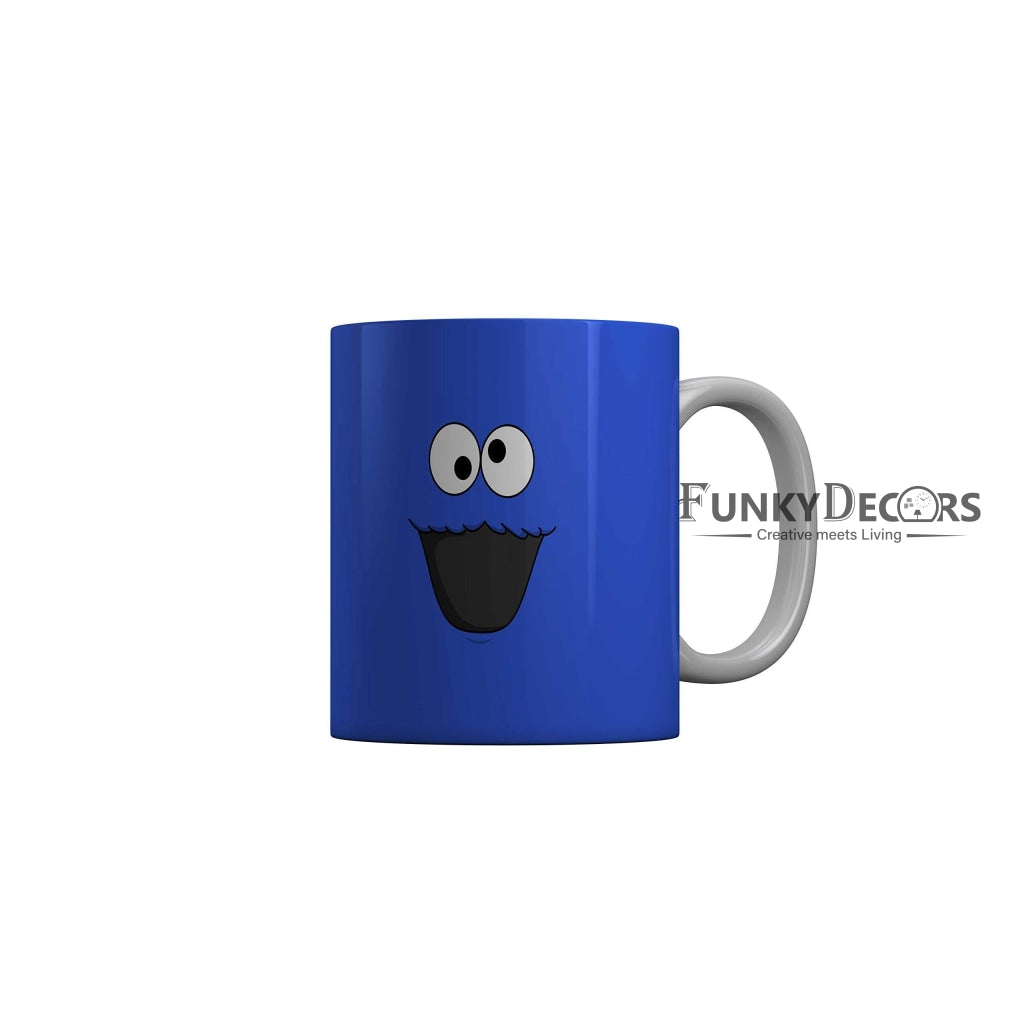 Funkydecors 3D Face Cartoon Ceramic Mug 350 Ml Multicolor Mugs