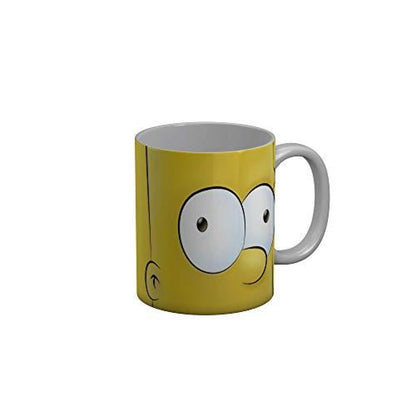 Funkydecors 3D Face Cartoon Ceramic Mug 350 Ml Multicolor Mugs