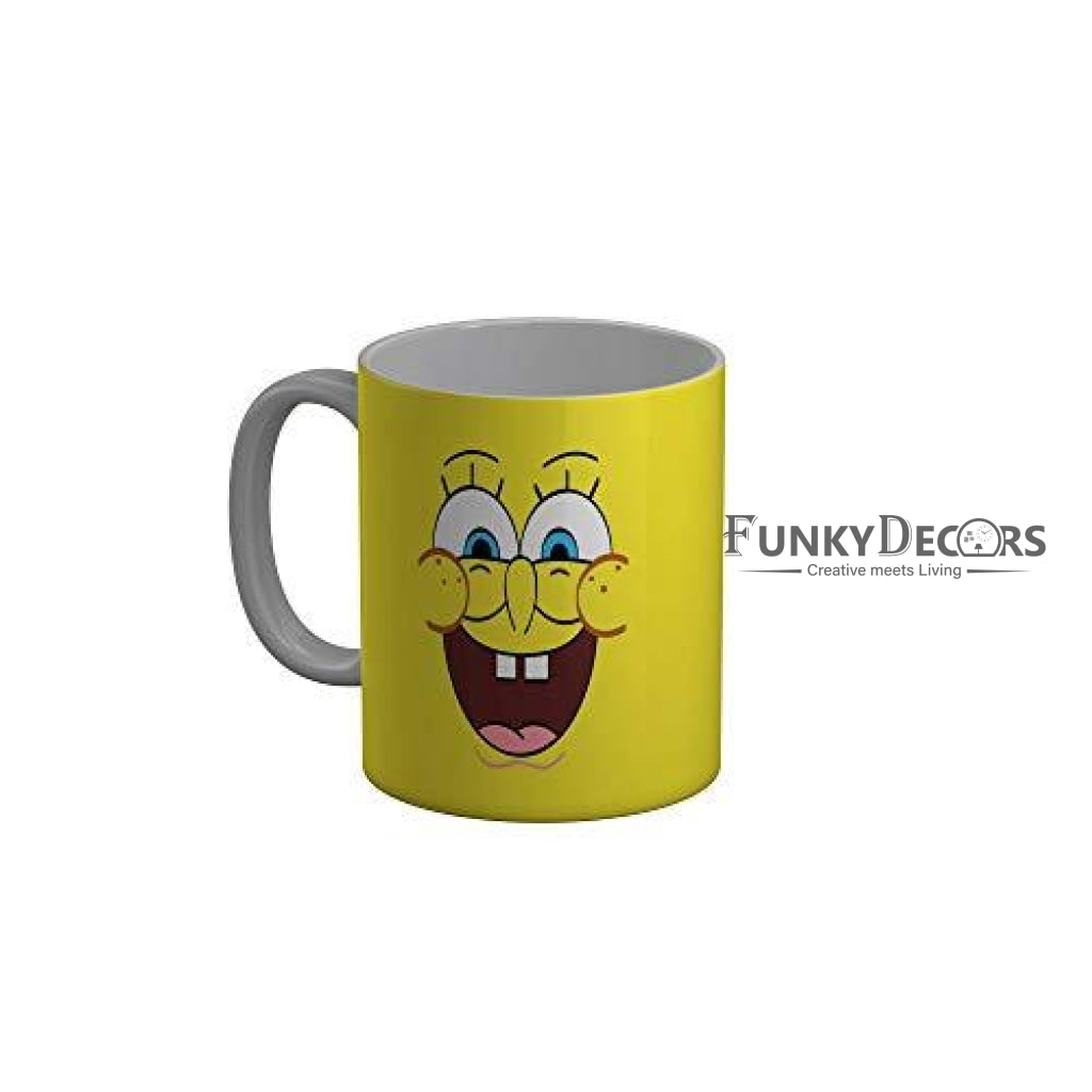 Funkydecors 3D Face Cartoon Ceramic Mug 350 Ml Multicolor Mugs