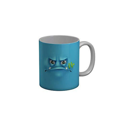 Funkydecors 3D Face Cartoon Ceramic Mug 350 Ml Multicolor Mugs