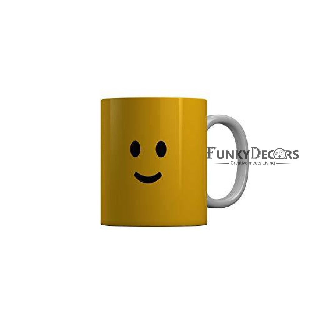 Funkydecors 3D Face Cartoon Ceramic Mug 350 Ml Multicolor Mugs