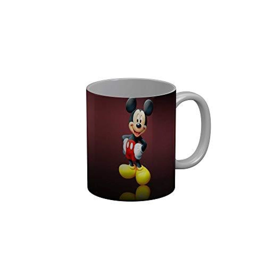 Funkydecors 3D Micky Mouse Cartoon Ceramic Mug 350 Ml Multicolor Mugs