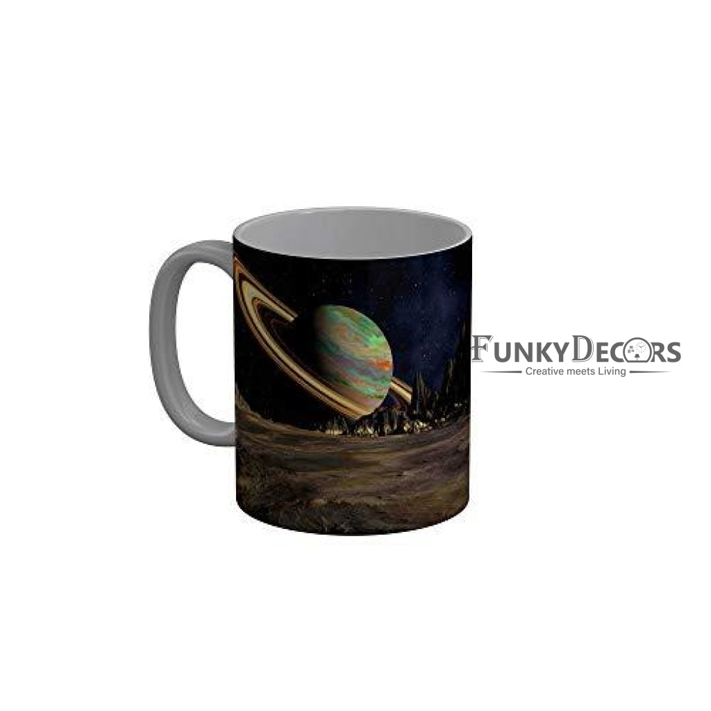 Funkydecors 3D Pattern Ceramic Mug 350 Ml Multicolor Mugs