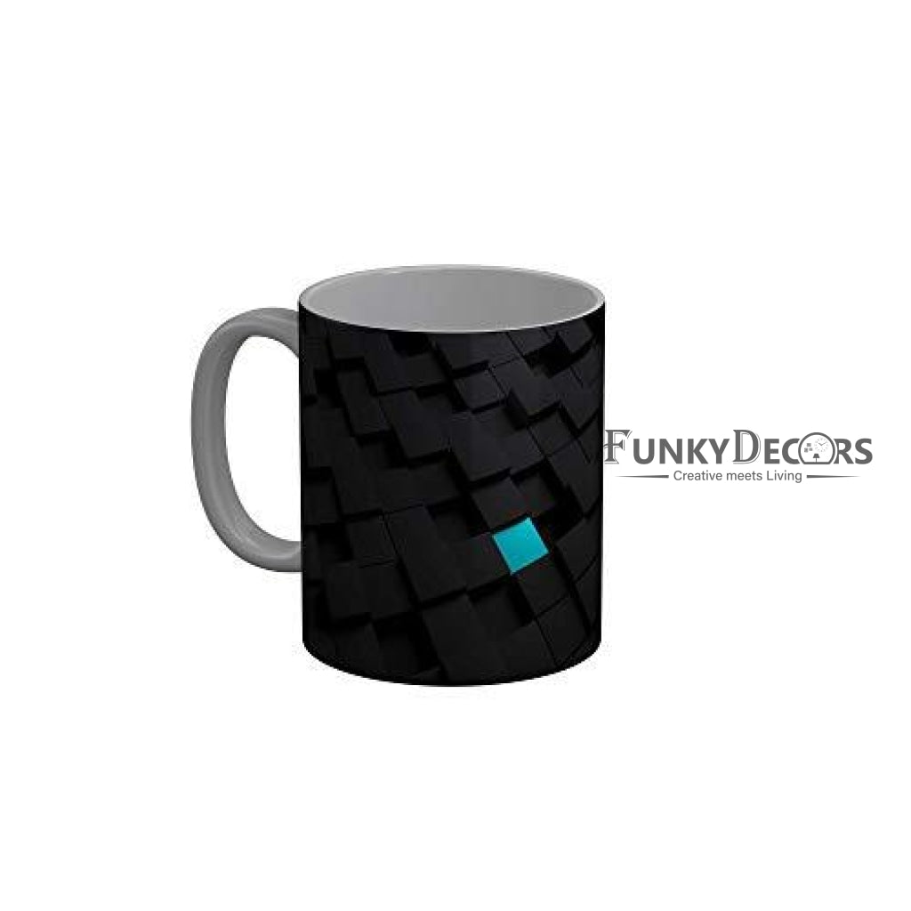 Funkydecors 3D Pattern Ceramic Mug 350 Ml Multicolor Mugs