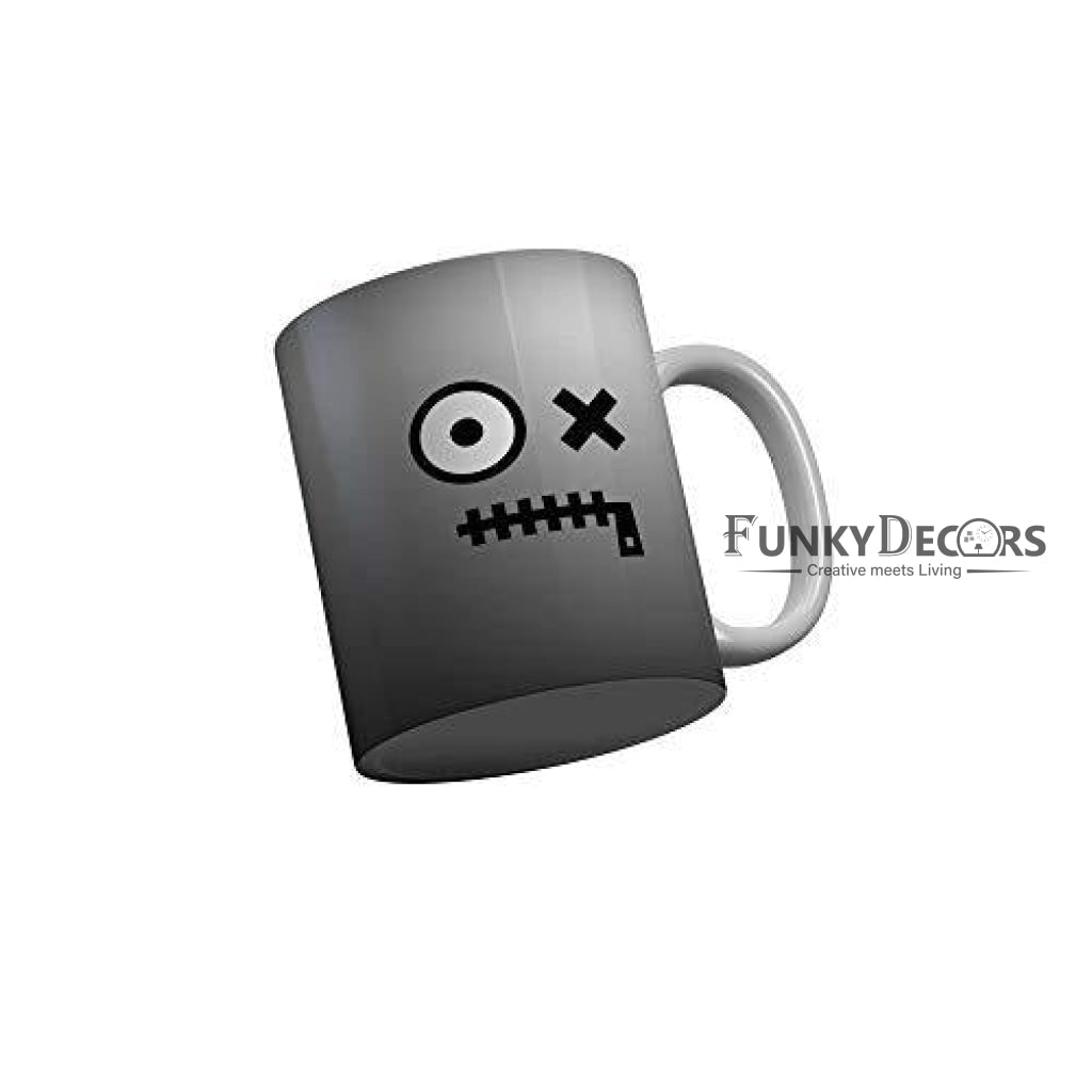 Funkydecors 3D Pattern Ceramic Mug 350 Ml Multicolor Mugs