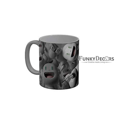 Funkydecors 3D Pattern Ceramic Mug 350 Ml Multicolor Mugs