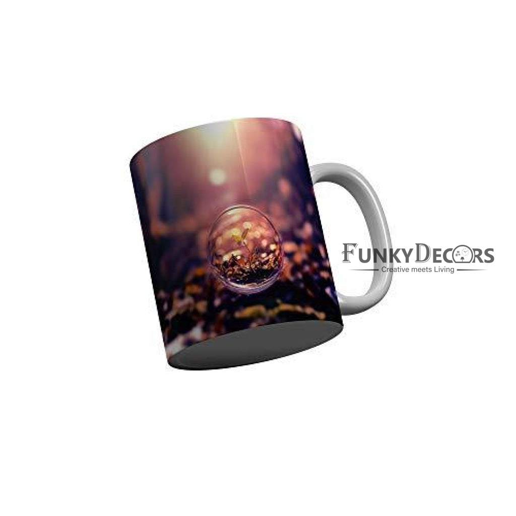Funkydecors 3D Pattern Ceramic Mug 350 Ml Multicolor Mugs