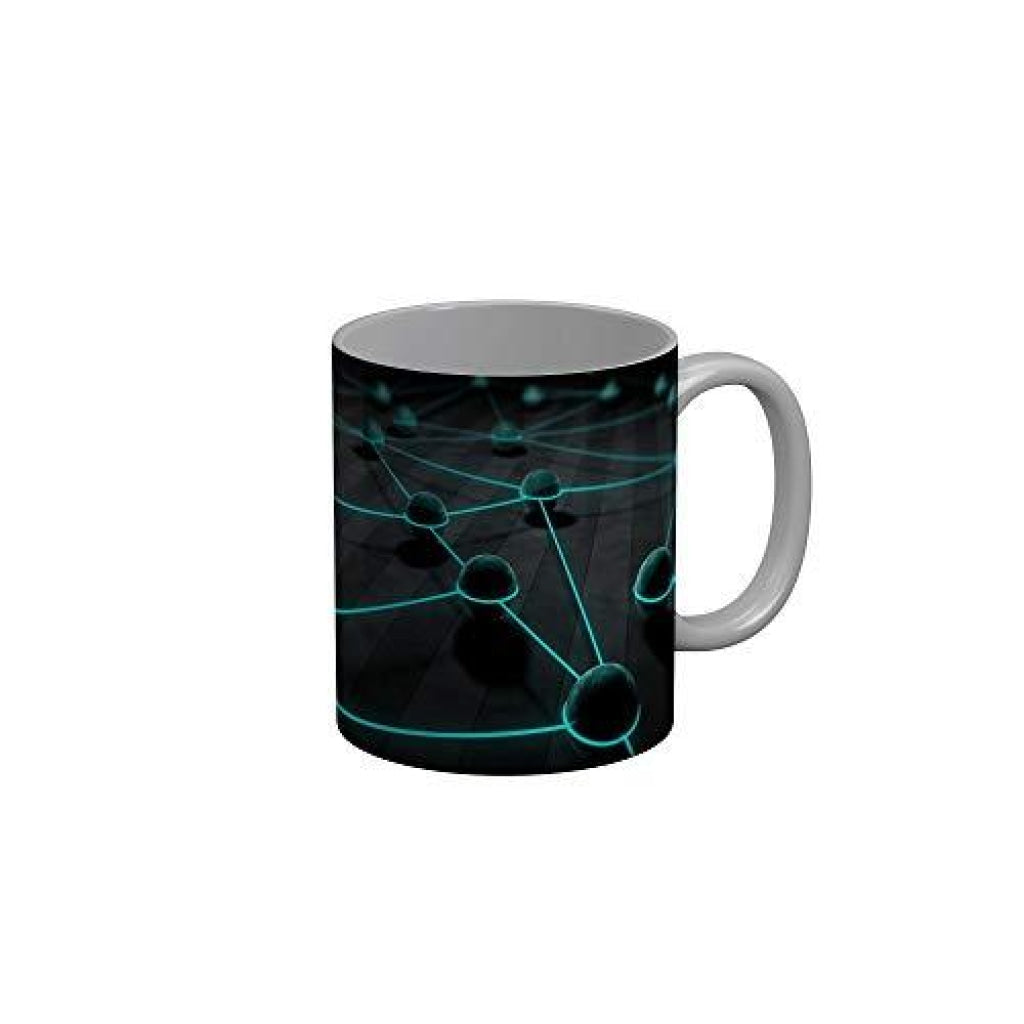 Funkydecors 3D Pattern Ceramic Mug 350 Ml Multicolor Mugs