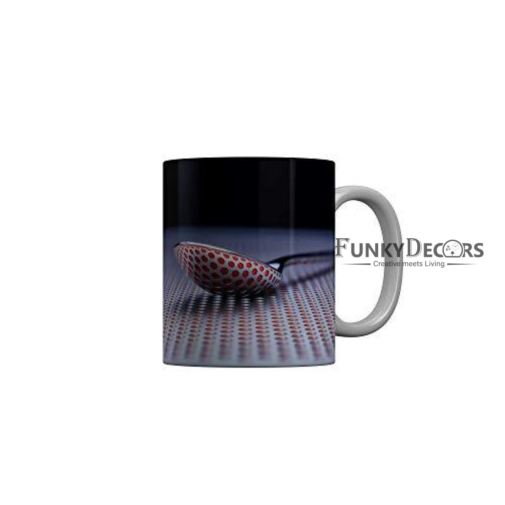 Funkydecors 3D Pattern Ceramic Mug 350 Ml Multicolor Mugs