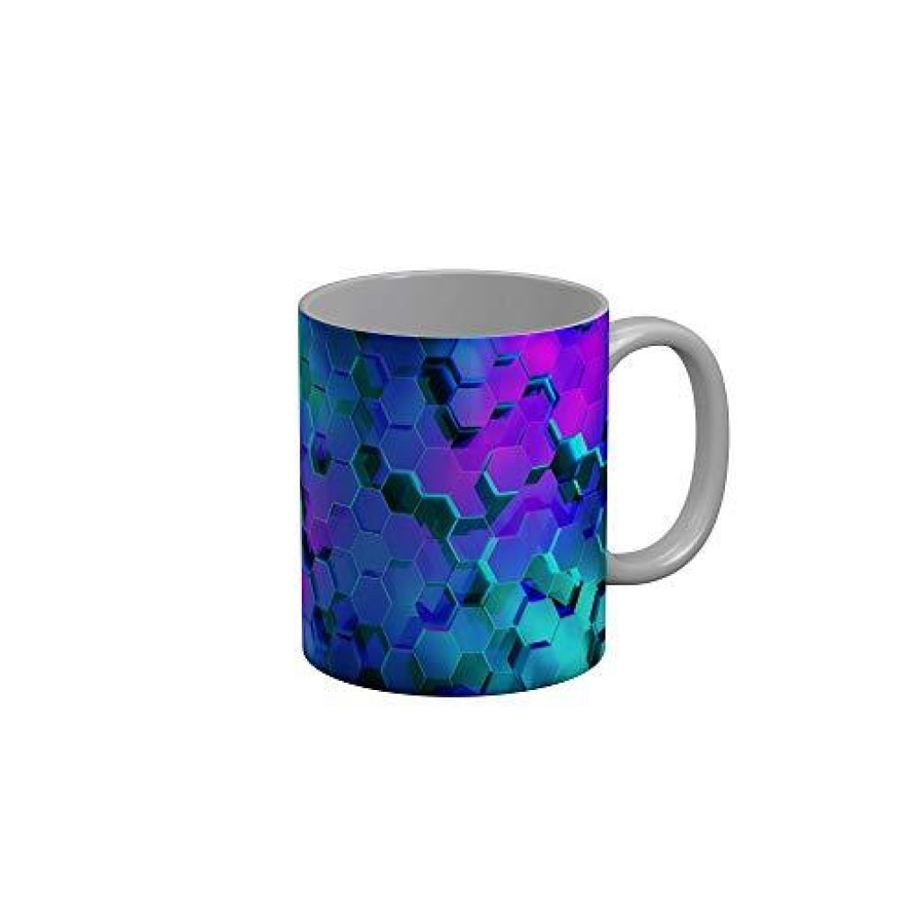 Funkydecors 3D Pattern Ceramic Mug 350 Ml Multicolor Mugs