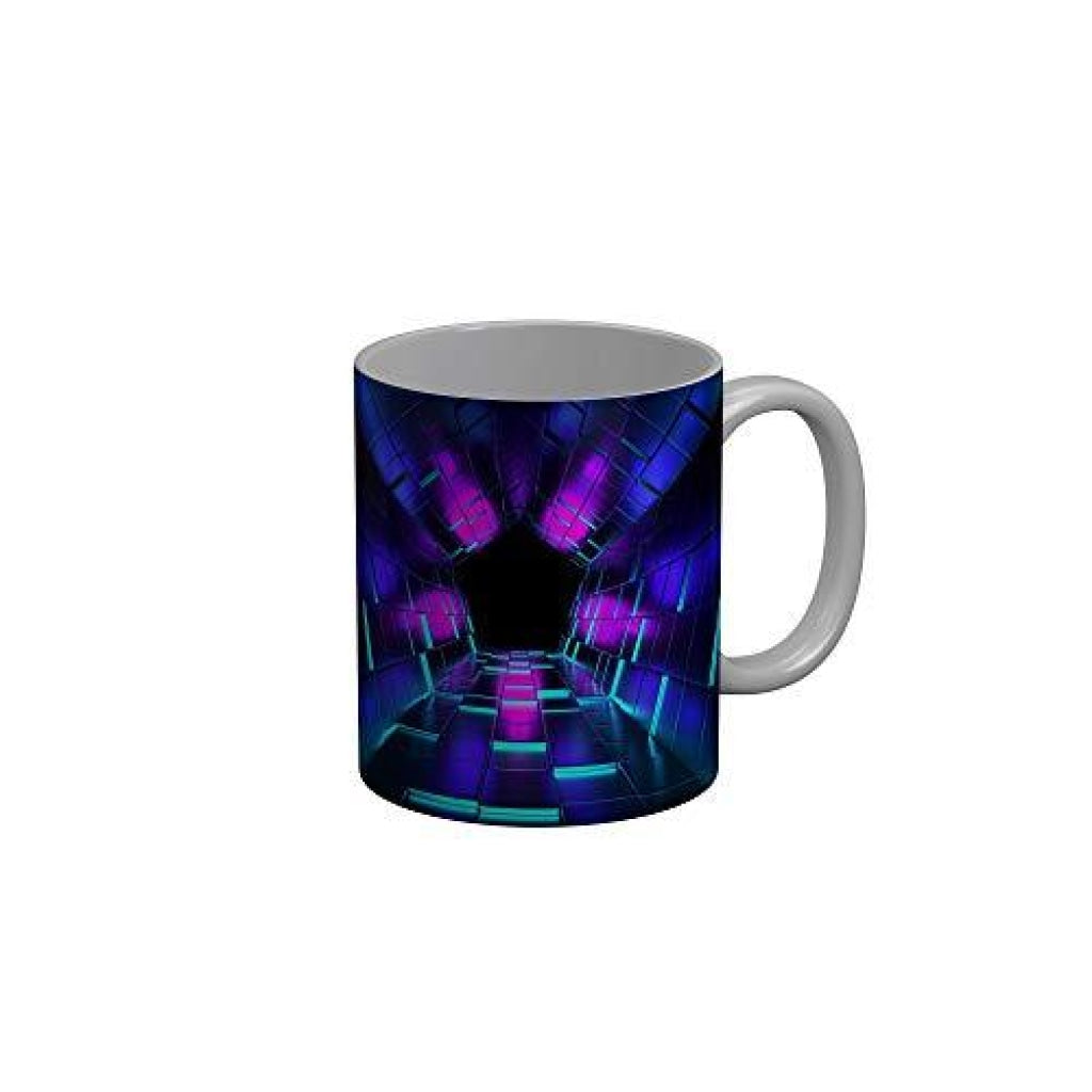 Funkydecors 3D Pattern Ceramic Mug 350 Ml Multicolor Mugs