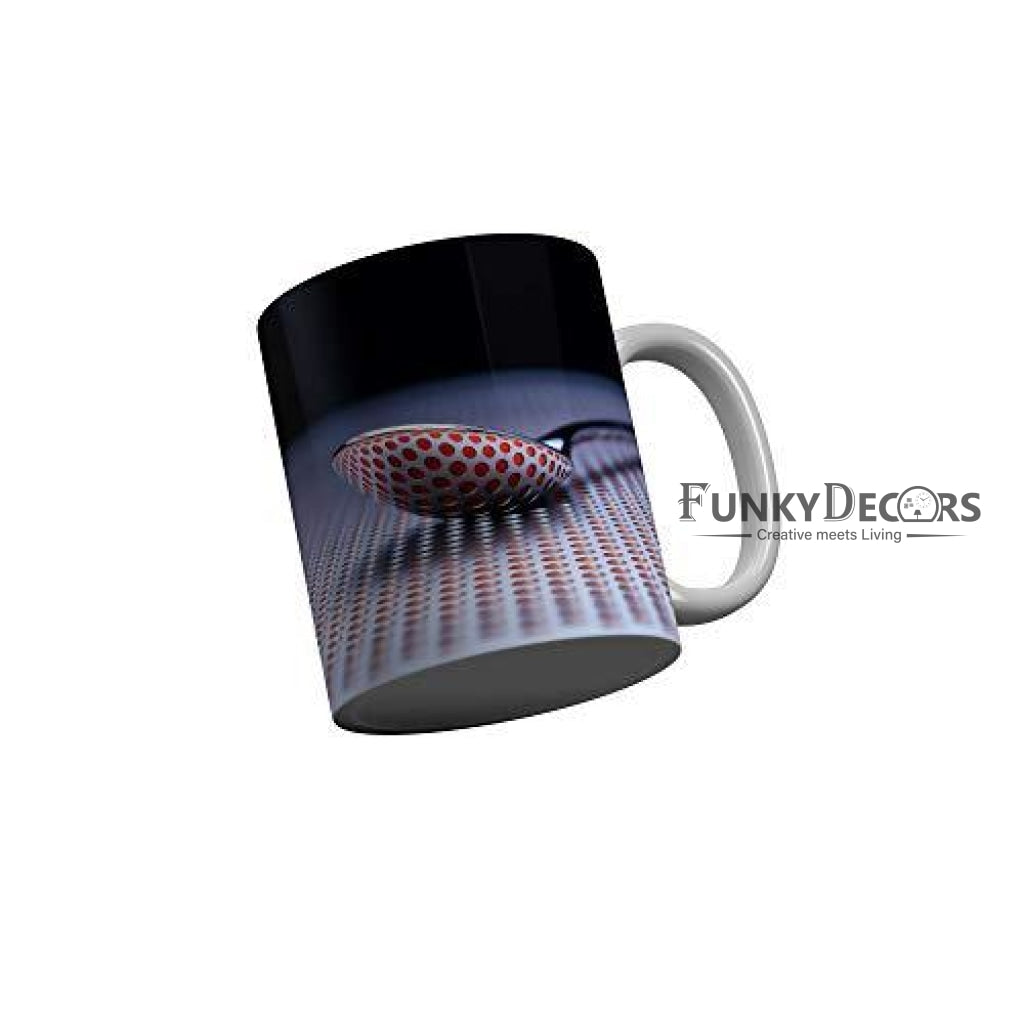 Funkydecors 3D Pattern Ceramic Mug 350 Ml Multicolor Mugs