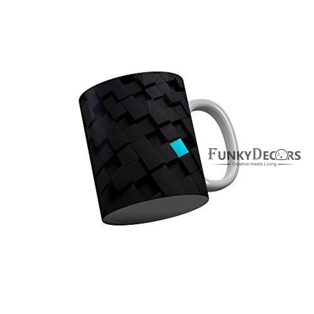 Funkydecors 3D Pattern Ceramic Mug 350 Ml Multicolor Mugs