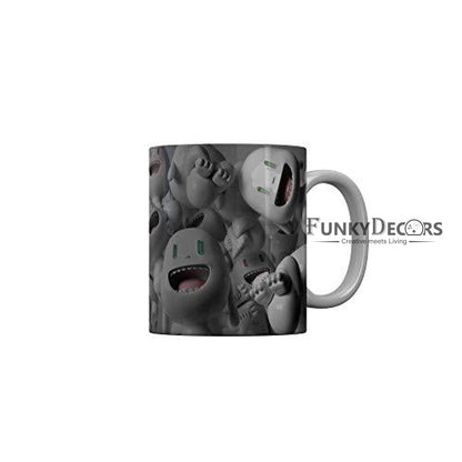 Funkydecors 3D Pattern Ceramic Mug 350 Ml Multicolor Mugs