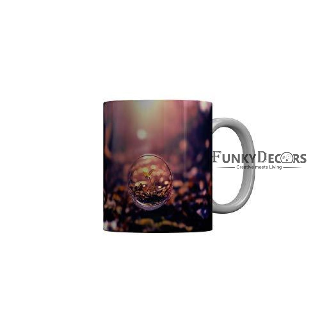 Funkydecors 3D Pattern Ceramic Mug 350 Ml Multicolor Mugs