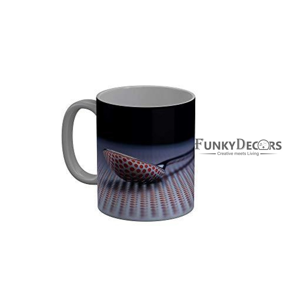 Funkydecors 3D Pattern Ceramic Mug 350 Ml Multicolor Mugs