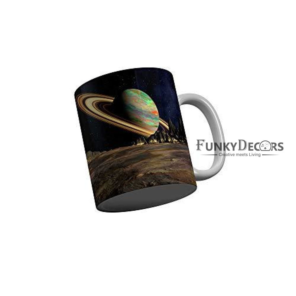 Funkydecors 3D Pattern Ceramic Mug 350 Ml Multicolor Mugs