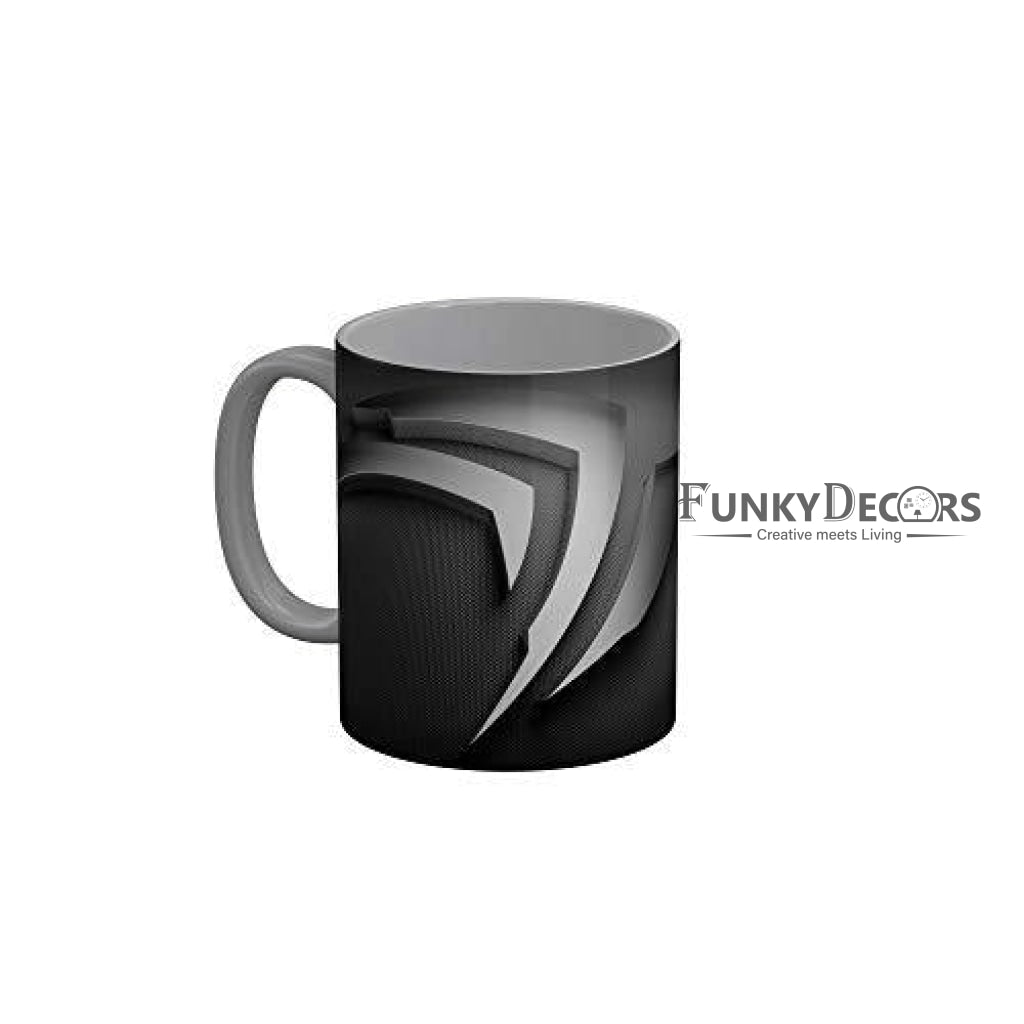 Funkydecors 3D Pattern Ceramic Mug 350 Ml Multicolor Mugs