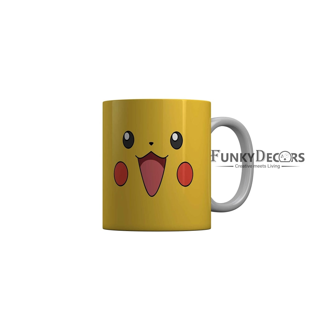 Funkydecors 3D Pokaemon Cartoon Ceramic Mug 350 Ml Multicolor Mugs