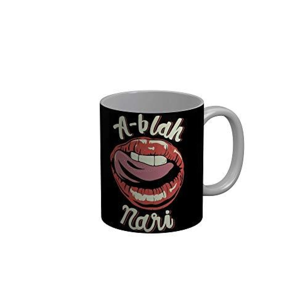 Funkydecors A Blah Nari Aditi Mittal Standup Comedy Ceramic Mug 350 Ml Multicolor Mugs