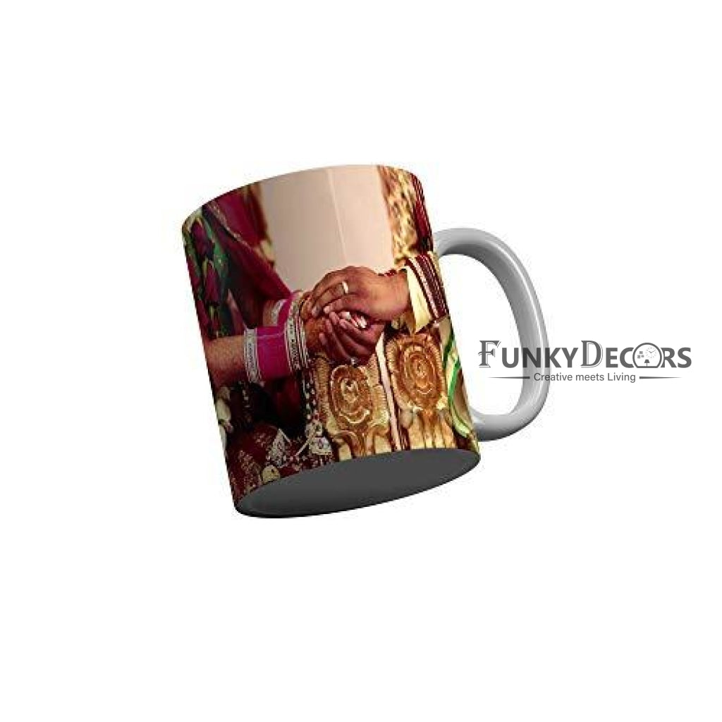 Funkydecors A Happy Marriage In The Union Of Two Good Forgivness Anniversary Ceramic Mug 350 Ml