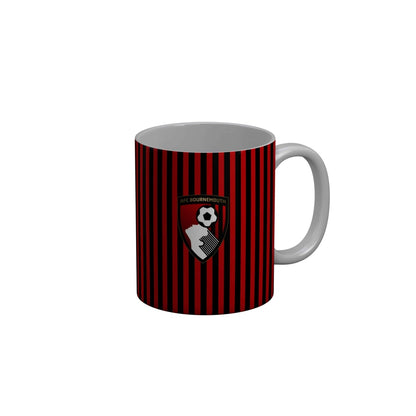 FunkyDecors AFC Bournemouth Football Black Red Ceramic Coffee Mug Football Logo Mug FunkyDecors