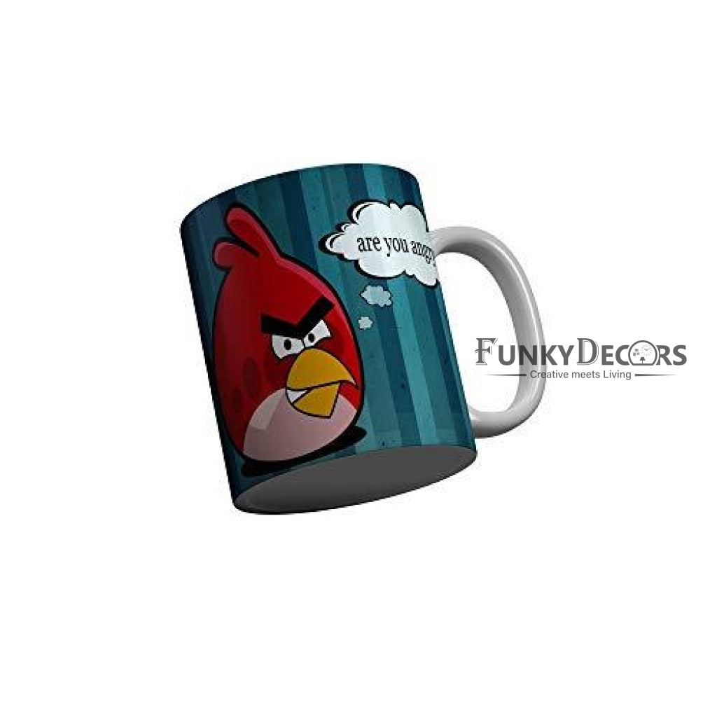 Funkydecors Angry Bird Cartoon Ceramic Mug 350 Ml Multicolor Mugs