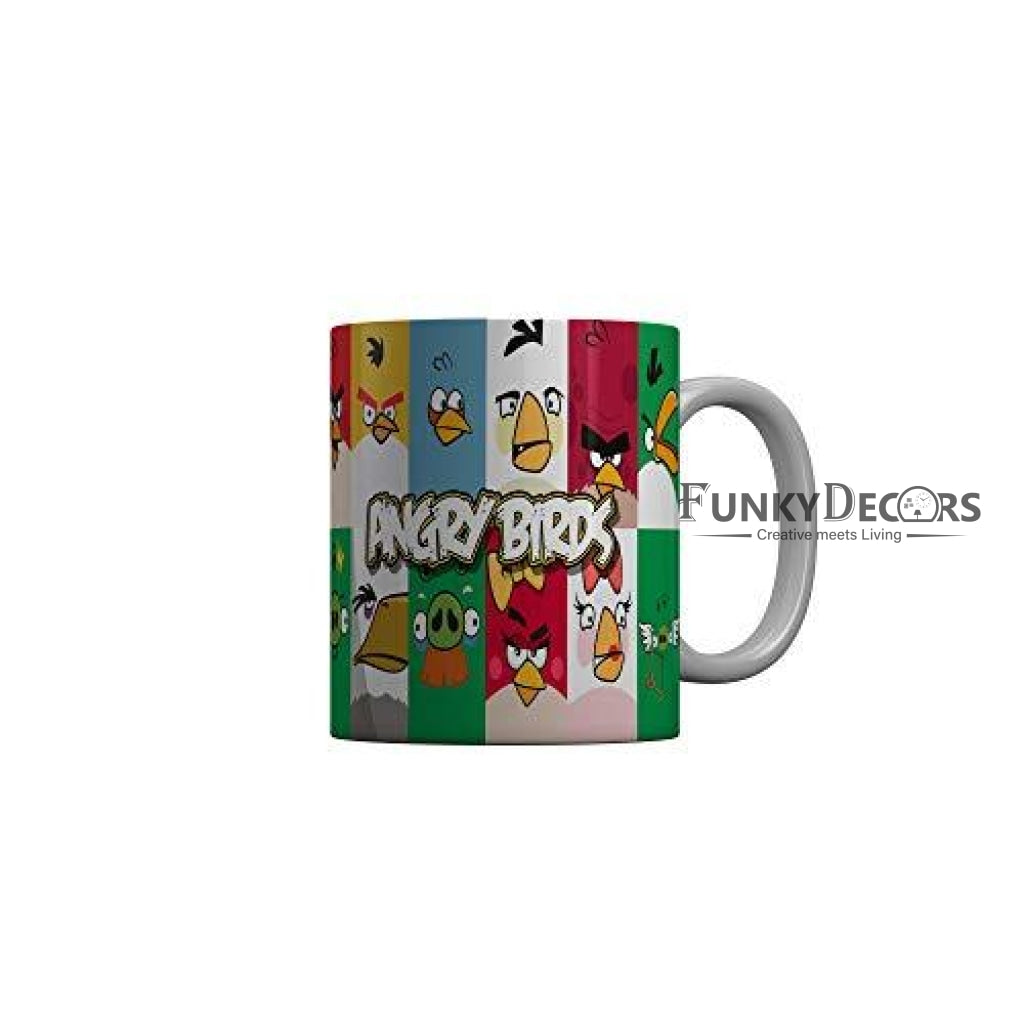 Funkydecors Angry Bird Cartoon Ceramic Mug 350 Ml Multicolor Mugs