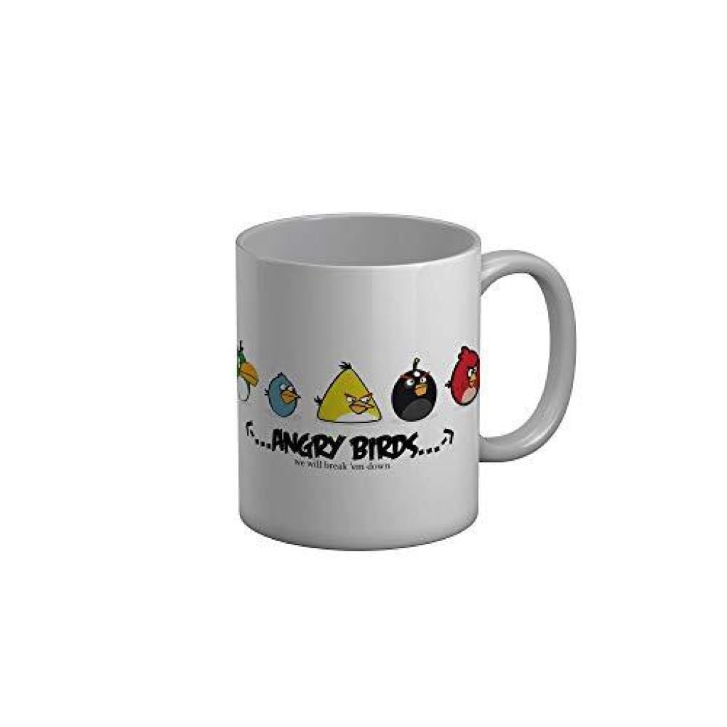 Funkydecors Angry Bird Cartoon Ceramic Mug 350 Ml Multicolor Mugs