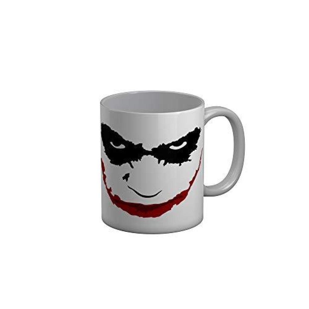 Funkydecors Angry Face White Ceramic Coffee Mug 350 Ml Mugs