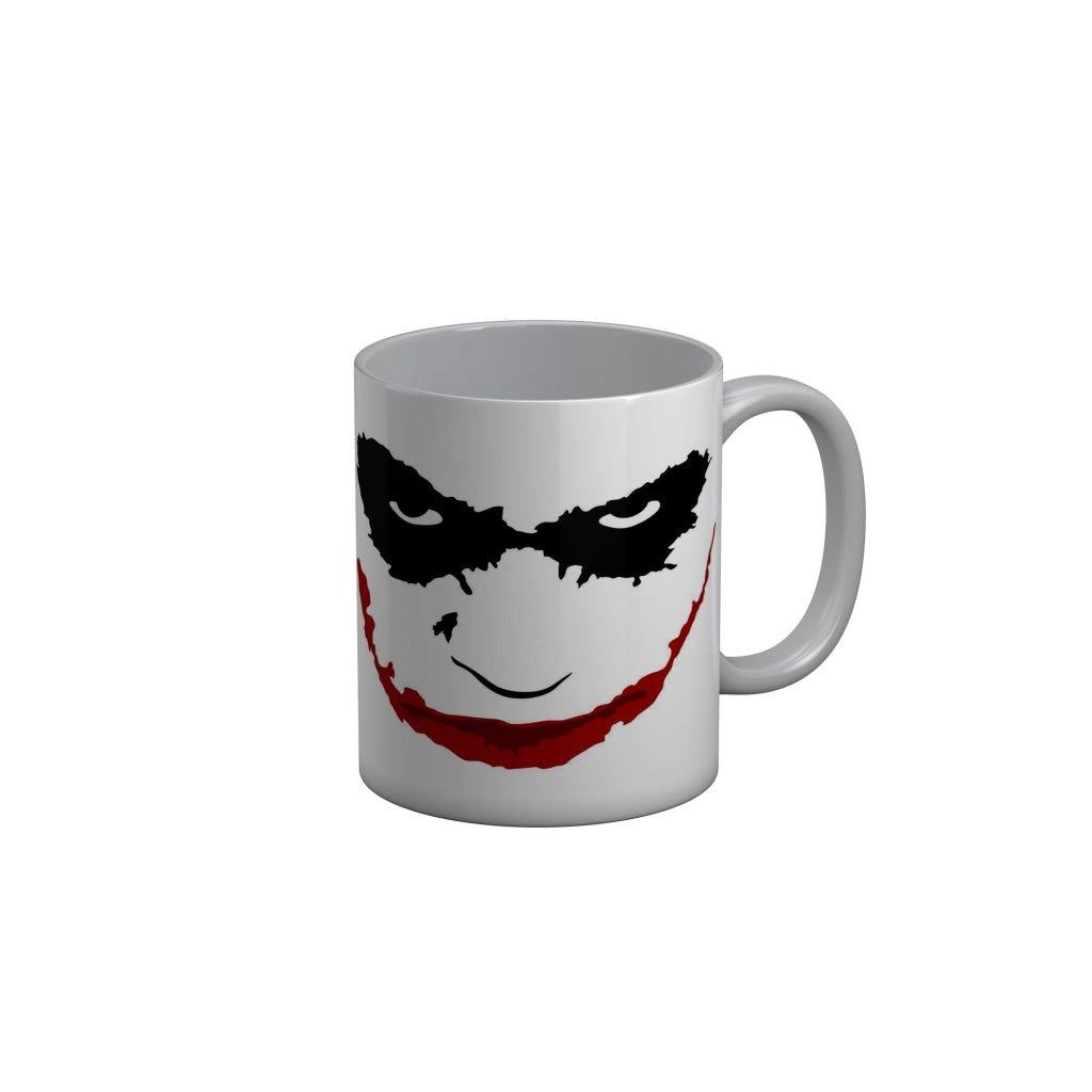 FunkyDecors Angry Face White Ceramic Coffee Mug, 350 ml Mug FunkyDecors