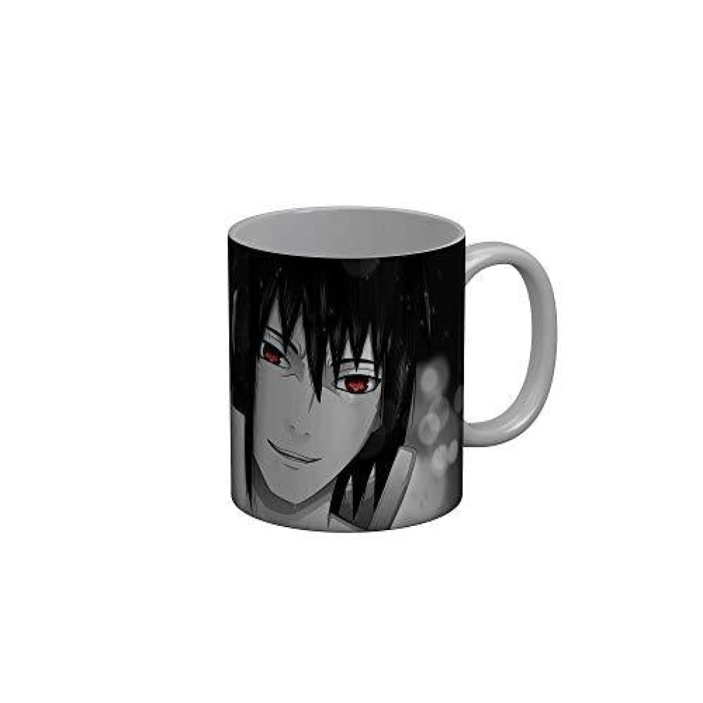 Funkydecors Anime Girl Gothic Cat Ceramic Mug 350 Ml Multicolor Mugs