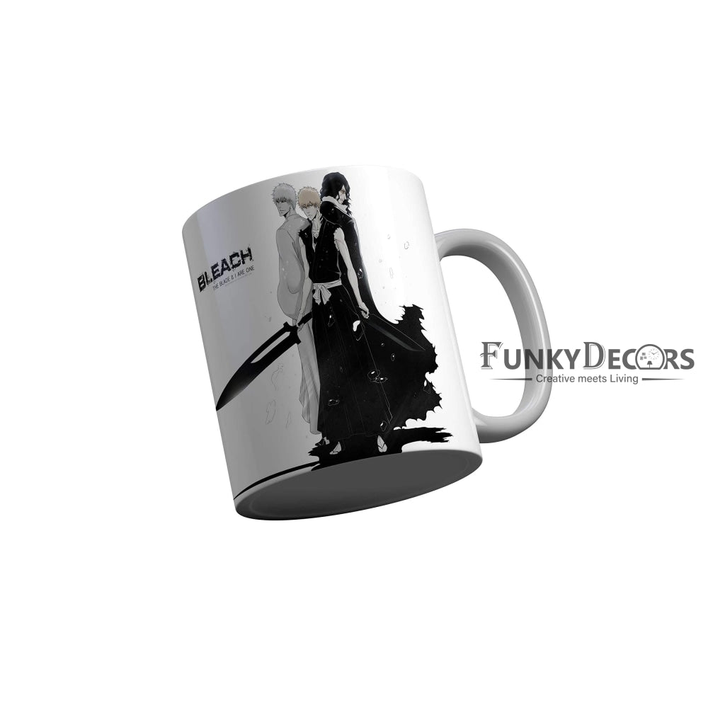 Funkydecors Anime Girl Gothic Cat Ceramic Mug 350 Ml Multicolor Mugs