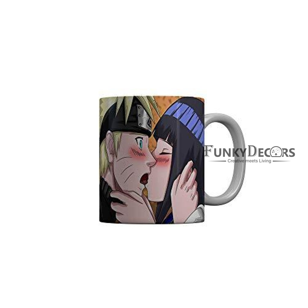 Funkydecors Anime Girl Gothic Cat Ceramic Mug 350 Ml Multicolor Mugs