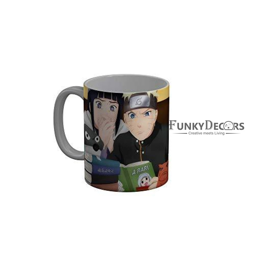 Funkydecors Anime Girl Gothic Cat Ceramic Mug 350 Ml Multicolor Mugs